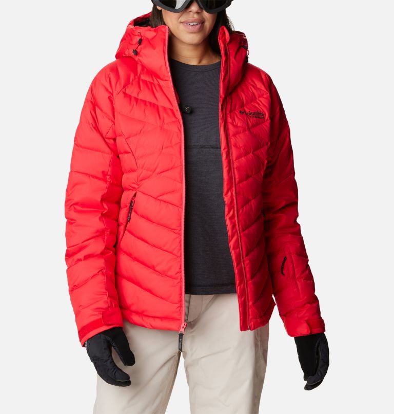Thumbnail: Women's Roaring Fork Waterproof Down Ski Jacket, Color: Red Lily, image 12