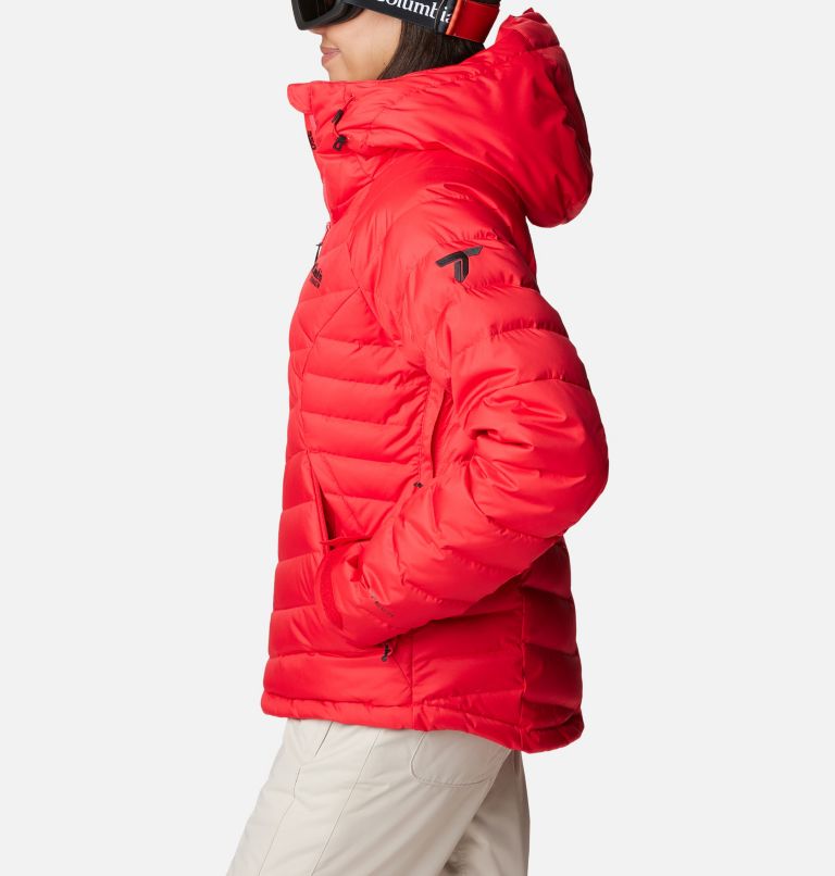 Thumbnail: Women's Roaring Fork Waterproof Down Ski Jacket, Color: Red Lily, image 3