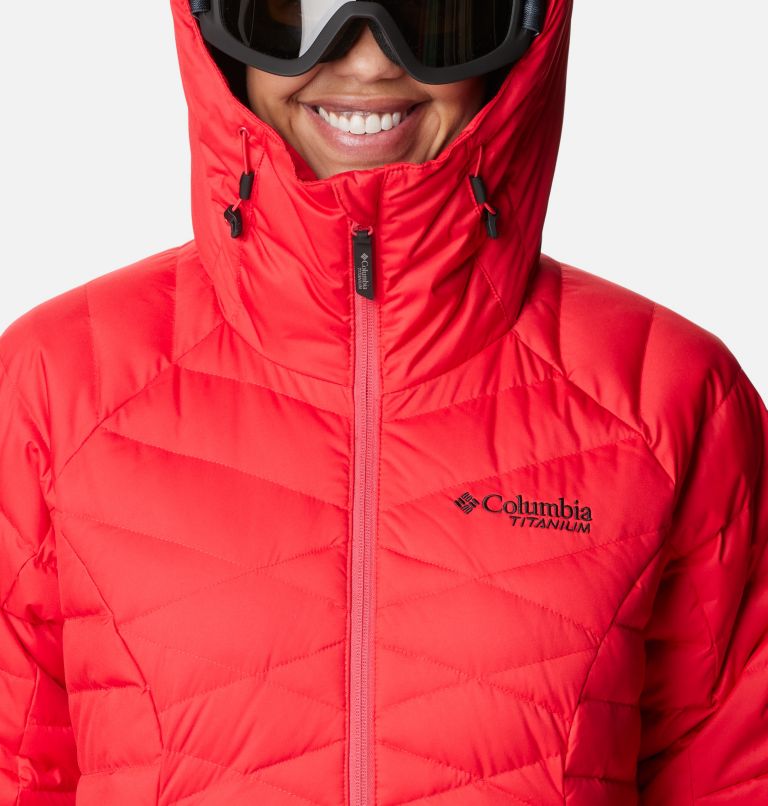 Thumbnail: Veste de Ski en Duvet Imperméable Roaring Fork Femme, Color: Red Lily, image 4