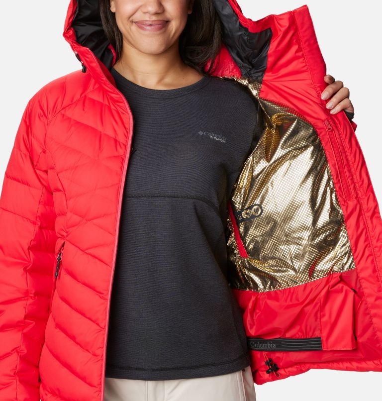 Thumbnail: Women's Roaring Fork Down Jacket, Color: Red Lily, image 6