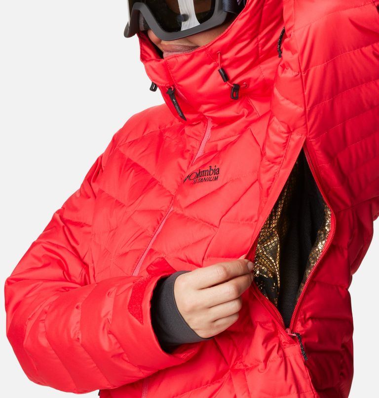 Women's Roaring Fork Down Jacket, Color: Red Lily, image 8