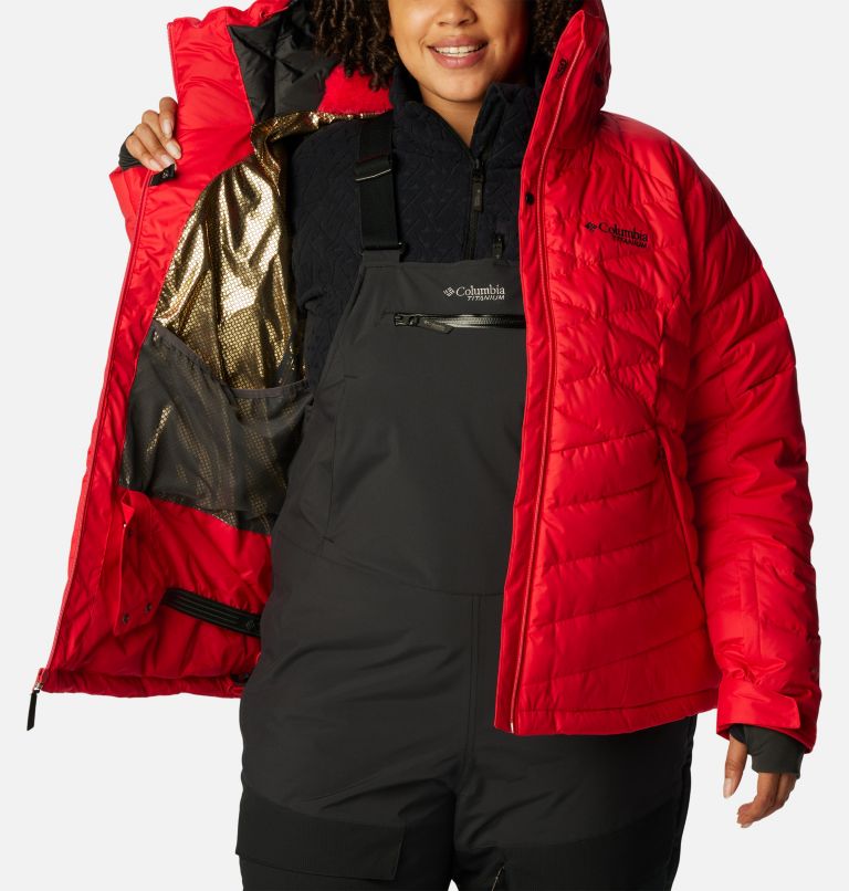 Women's Roaring Fork Down Jacket - Plus Size, Color: Red Lily, image 5