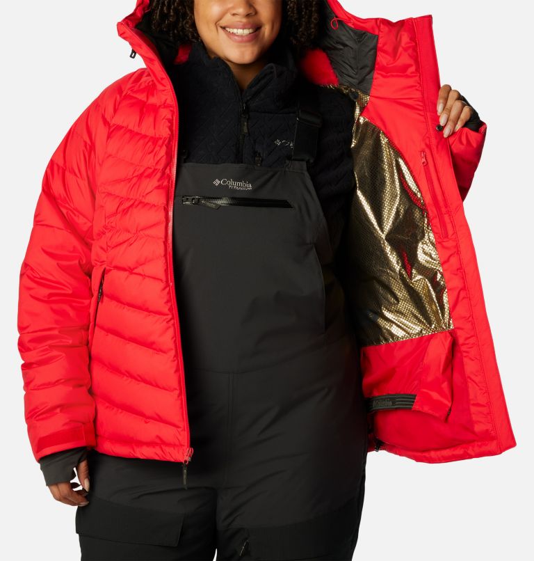 Thumbnail: Women's Roaring Fork Down Jacket - Plus Size, Color: Red Lily, image 6