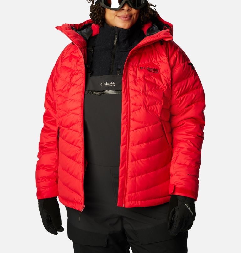 Thumbnail: Women's Roaring Fork Down Jacket - Plus Size, Color: Red Lily, image 11