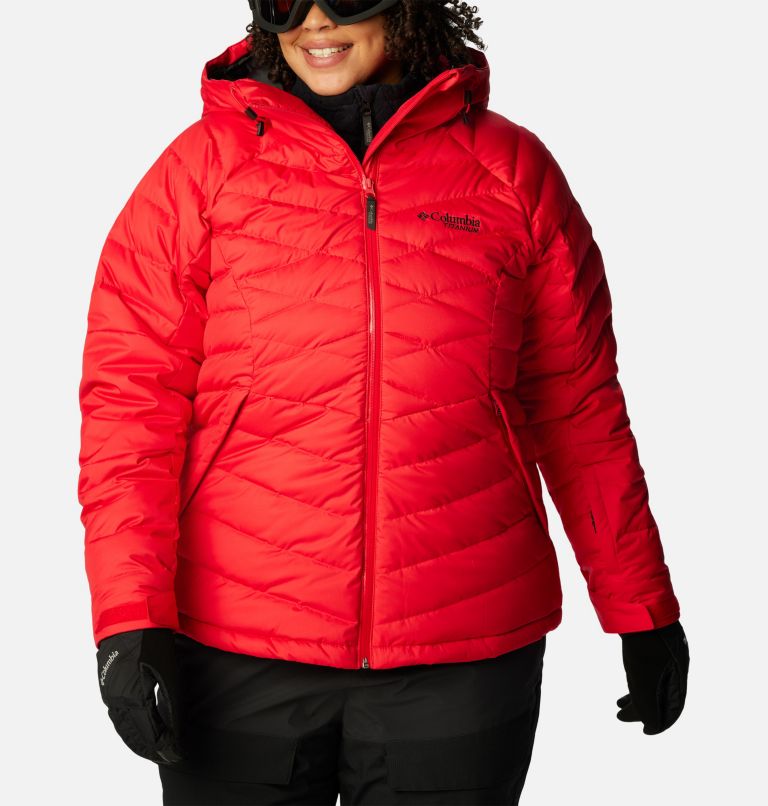 Manteau en Duvet Roaring Fork  pour femmes – Grandes tailles, Color: Red Lily, image 1