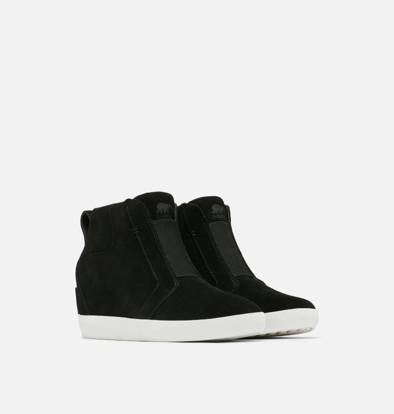 Thumbnail: OUT N ABOUT Pull On Women's Wedge, Color: Black, Sea Salt, image 2