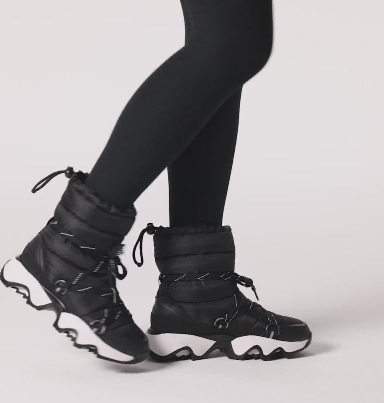 Women's Kinetic Impact NXT Waterproof Sneaker Boot, Color: Black, Sea Salt