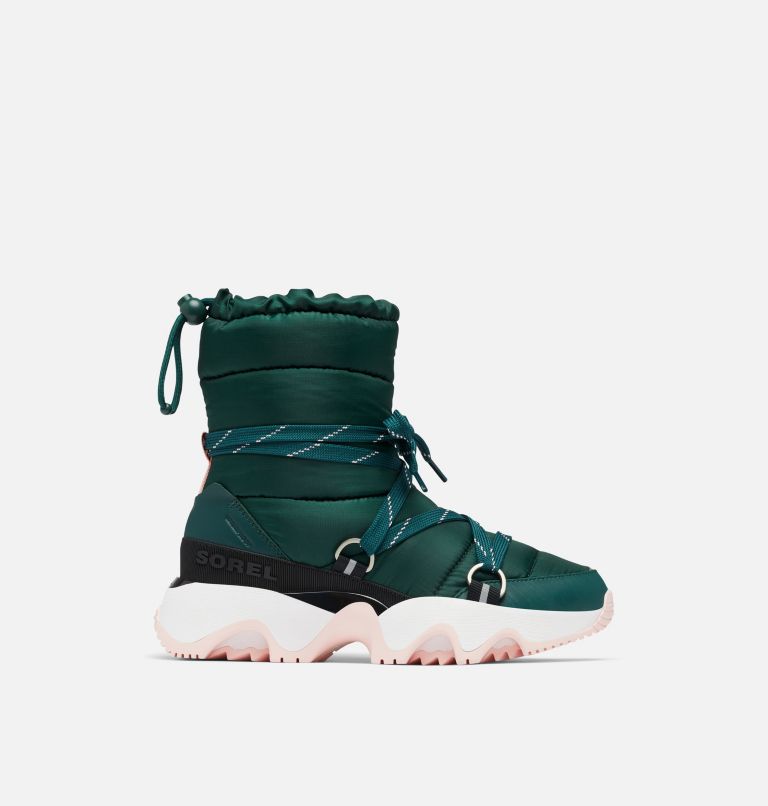 Thumbnail: Bota impermeable tipo zapatilla Kinetic Impact NXT para mujer, Color: Midnight Teal, Vintage Pink, image 1