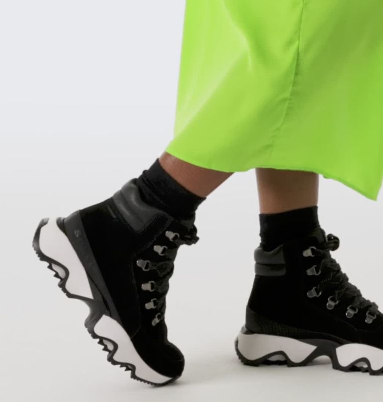 Women's Kinetic Impact Conquest Waterproof Sneaker Boot, Color: Black, Sea Salt