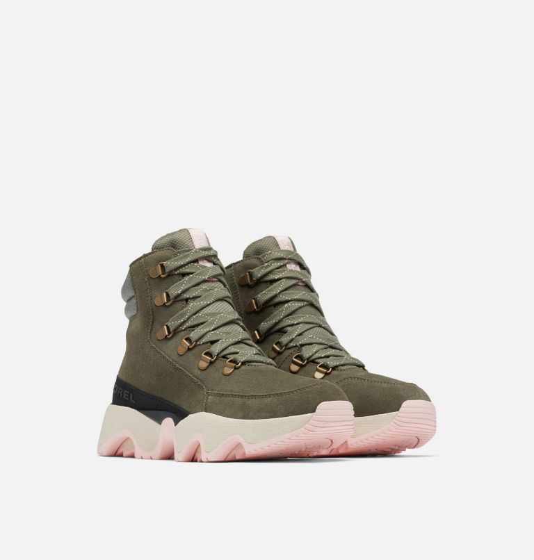 Thumbnail: Women's Kinetic Impact Conquest Waterproof Sneaker Boot, Color: Stone Green, Chalk, image 2