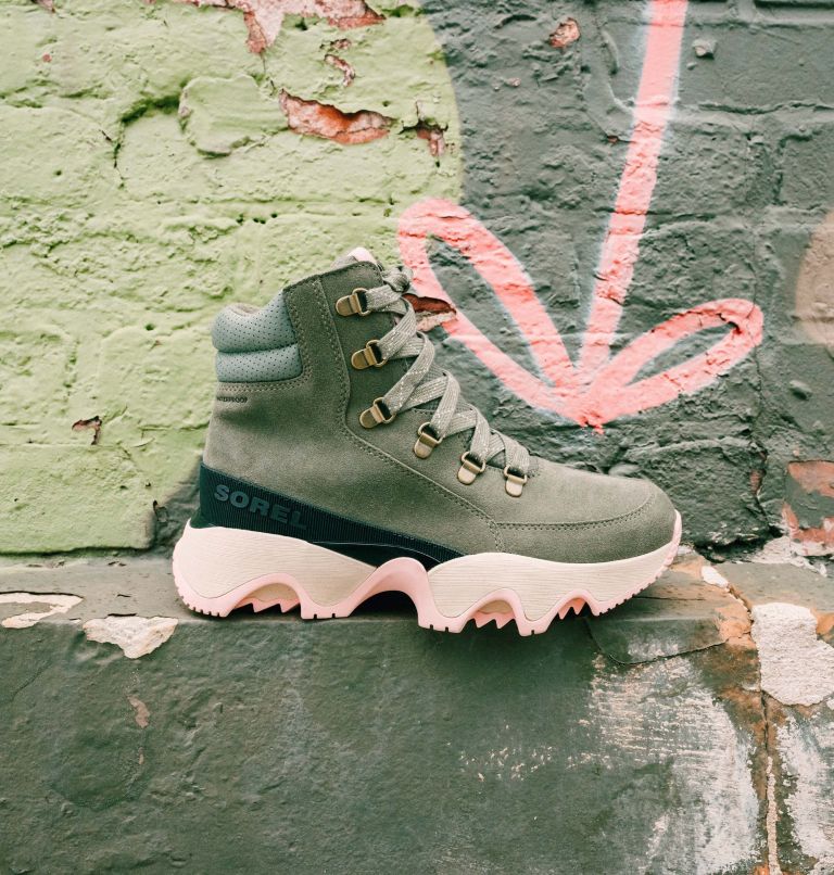 Thumbnail: Women's Kinetic Impact Conquest Waterproof Sneaker Boot, Color: Stone Green, Chalk, image 8