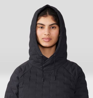 Women's Stretchdown Light Pullover Hoody, Color: Black, image 12