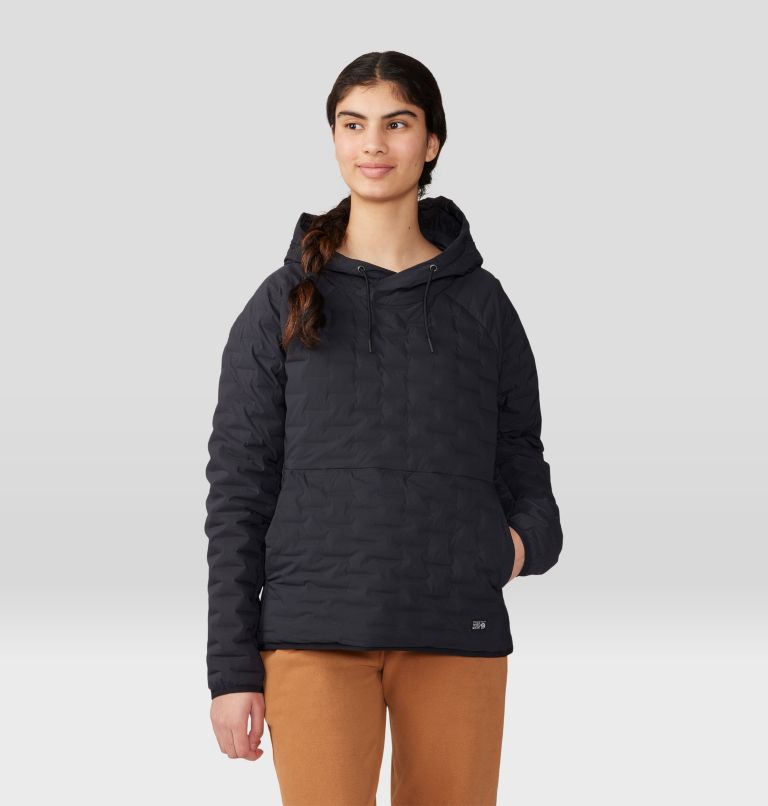 Women's Stretchdown Light Pullover Hoody, Color: Black, image 6