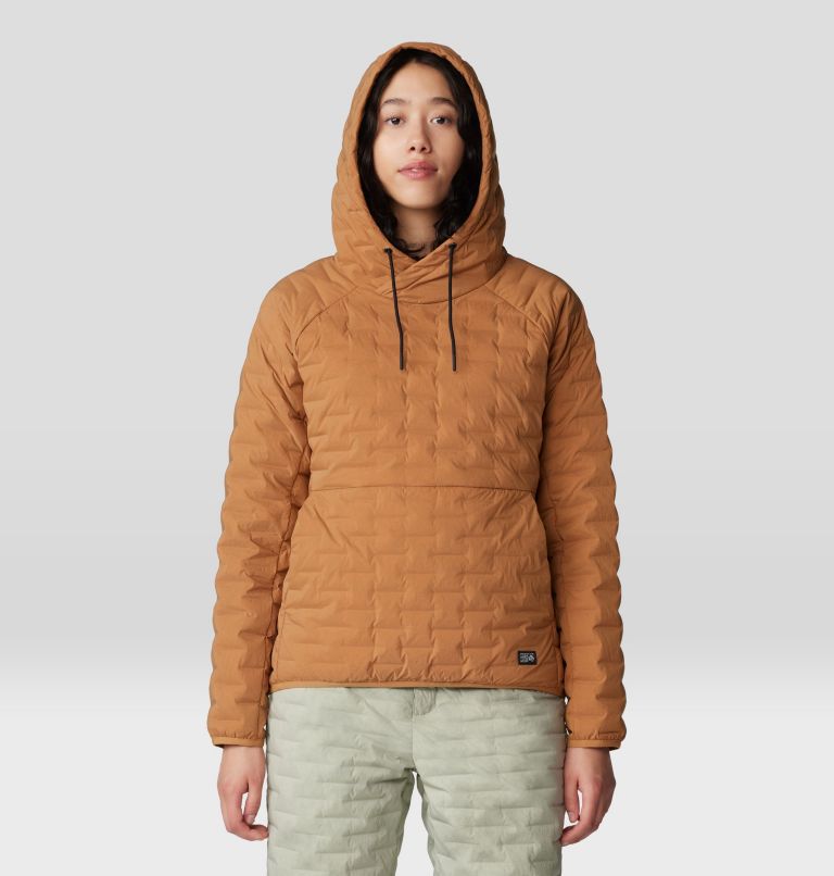 Women's Stretchdown Light Pullover Hoody, Color: Copper Clay, image 1