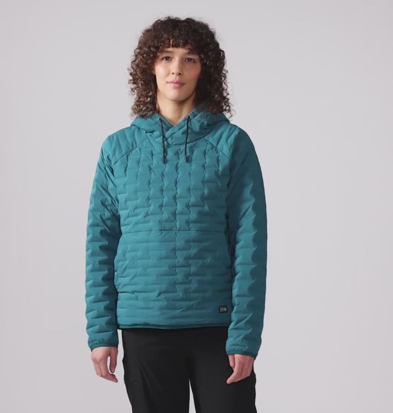 Women's Stretchdown Light Pullover Hoody, Color: Jack Pine