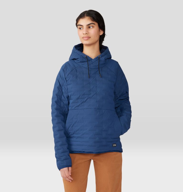 Women's Stretchdown Light Pullover Hoody, Color: Outer Dark, image 1