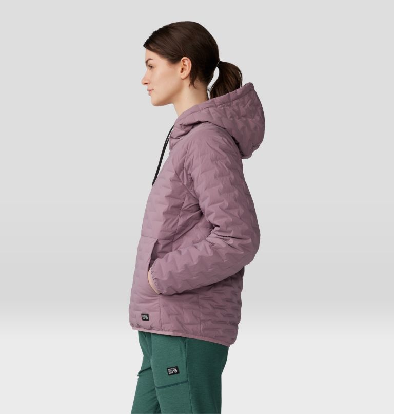 Women's Stretchdown Light Pullover Hoody, Color: Dark Daze, image 3