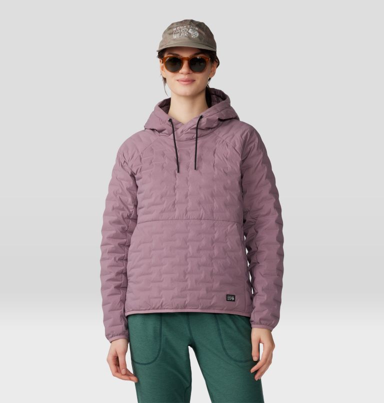 Women's Stretchdown Light Pullover Hoody, Color: Dark Daze, image 6