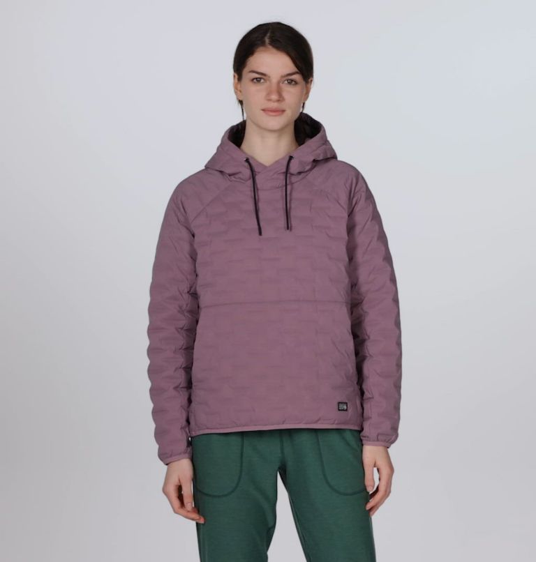 Women's Stretchdown Light Pullover Hoody, Color: Dark Daze