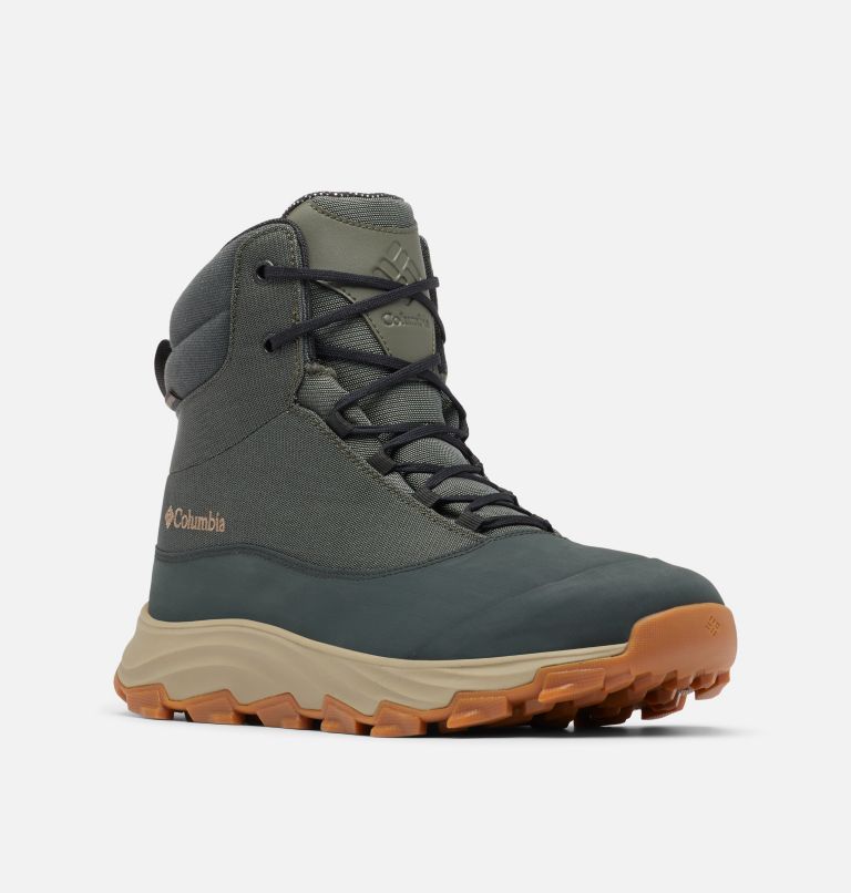 Thumbnail: Men's Expeditionist Protect Omni-Heat Boot, Color: Gravel, Dark Moss, image 2