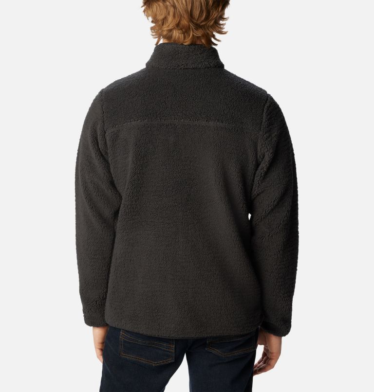 Manteau en laine polaire sherpa à fermeture éclair Rugged Ridge III pour hommes, Color: Black, image 2