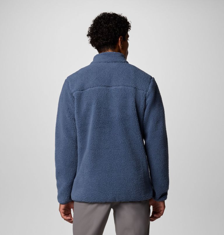 Men's Rugged Ridge III Full Zip Sherpa Fleece, Color: Dark Mountain, image 2