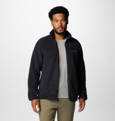 Men's Rugged Ridge III Full Zip Sherpa Fleece Jacket, Color: Black, image 1