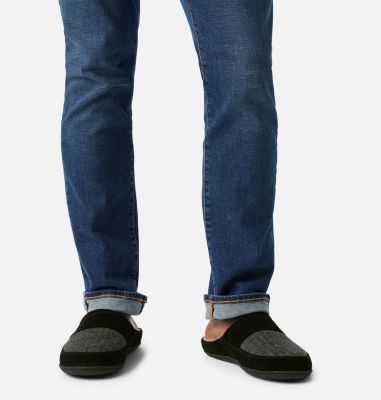 Men's Falcon Ridge II Scuff Slipper, Color: Black, Jet