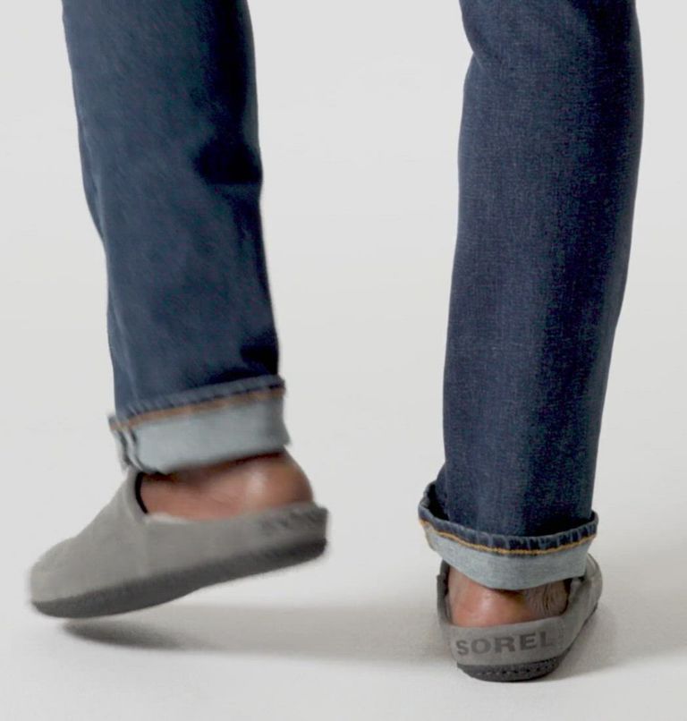 FALCON RIDGE II Scuff Men's Slipper, Color: Quarry, Grill
