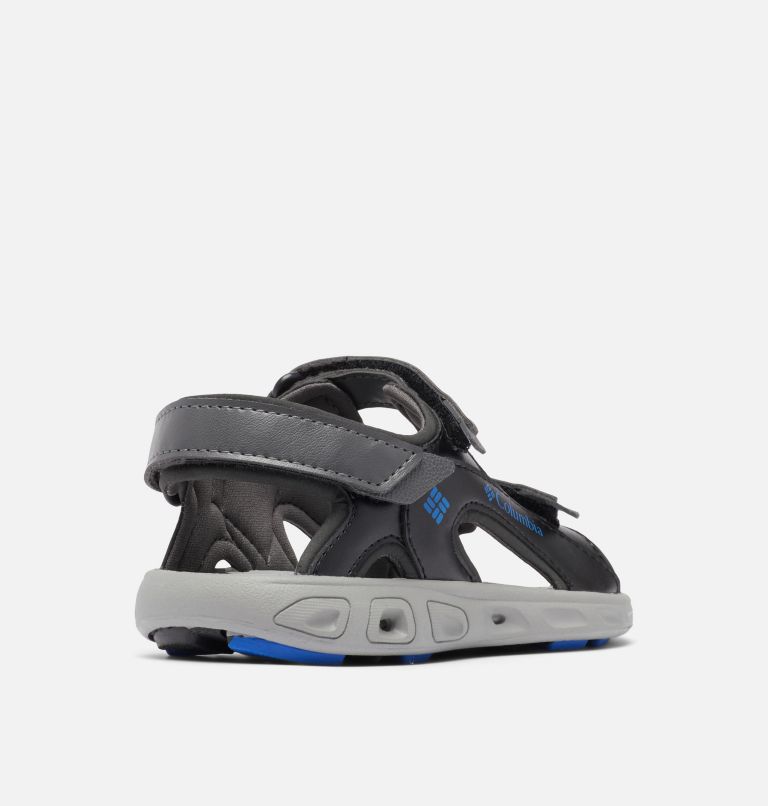 Big Kids' Techsun 3-Strap Sandal, Color: Dark Grey, Blue Macaw, image 9