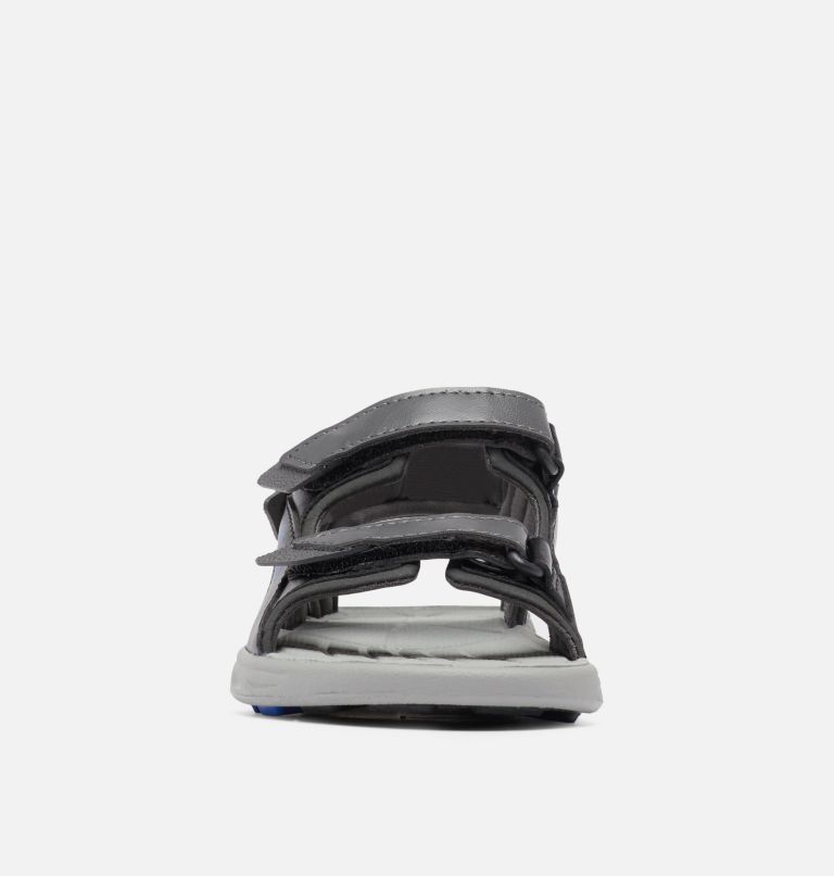Big Kids' Techsun 3-Strap Sandal, Color: Dark Grey, Blue Macaw, image 7