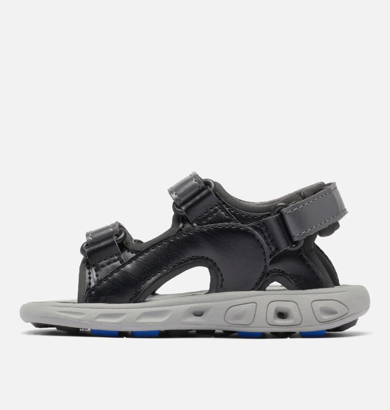 Little Kids' Techsun 3-Strap Sandal, Color: Dark Grey, Blue Macaw, image 6