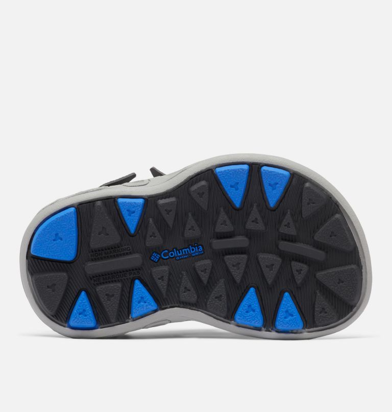 Little Kids' Techsun 3-Strap Sandal, Color: Dark Grey, Blue Macaw, image 5
