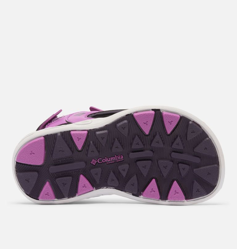 Little Kids' Techsun 3-Strap Sandal, Color: Razzle, Dark Plum, image 4