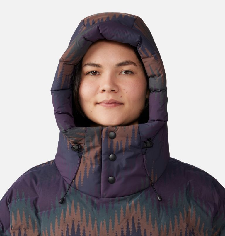 Poncho Stretchdown, Color: Blurple Zig Zag Print, image 4