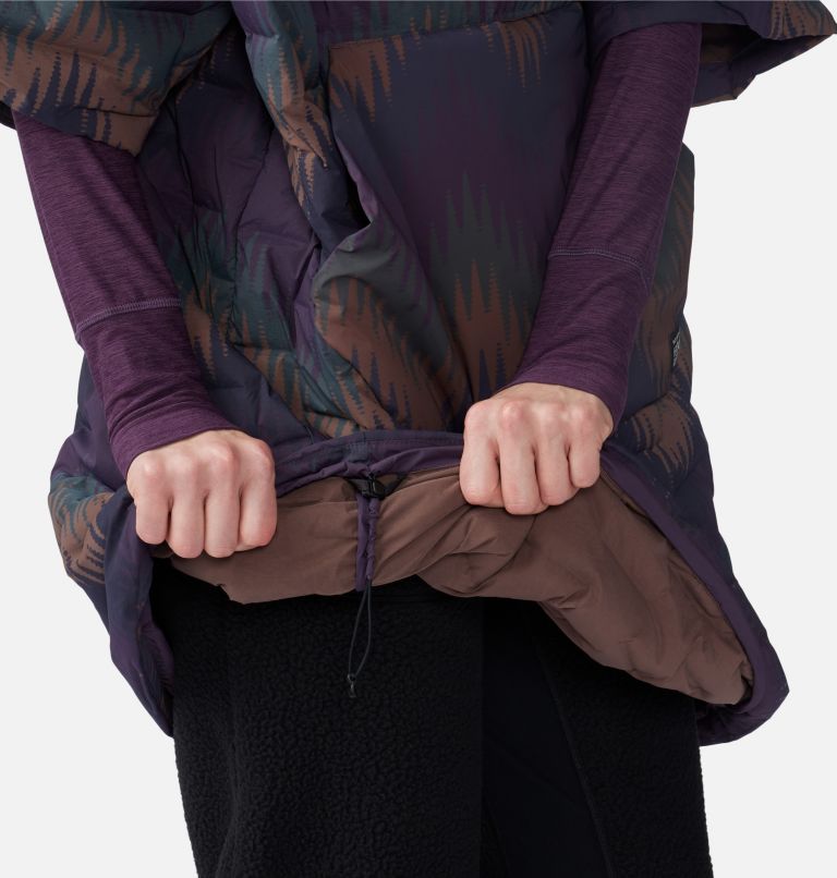 Poncho Stretchdown, Color: Blurple Zig Zag Print, image 6