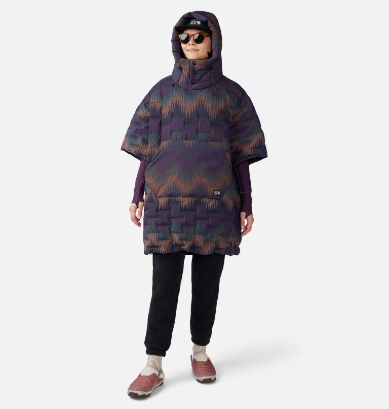Poncho Stretchdown, Color: Blurple Zig Zag Print, image 7