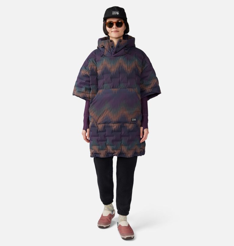 Poncho Stretchdown, Color: Blurple Zig Zag Print, image 8