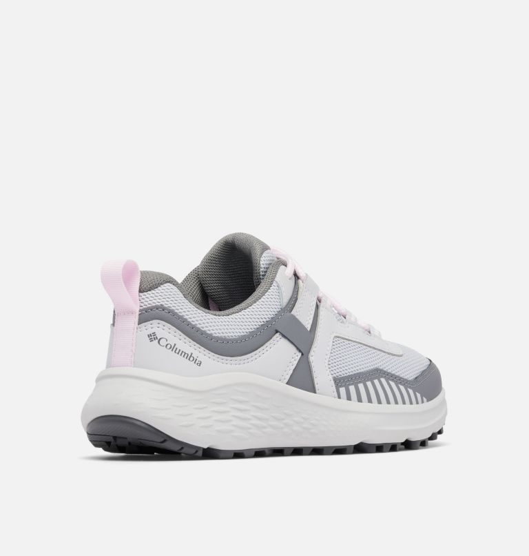 Youth Konos Low Hiking Shoe, Color: Grey Ice, Pink Dawn, image 9