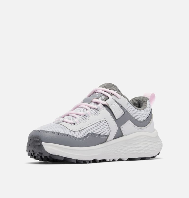 Youth Konos Low Hiking Shoe, Color: Grey Ice, Pink Dawn, image 7