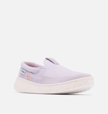 Women's Boatside PFG Slip-On Shoe, Color: Lavender Pearl, Bright Nectar, image 3