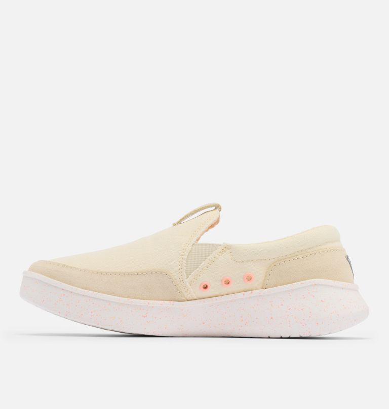 Women's PFG Boatside Shoe, Color: Lemon Wash, Tiki Pink, image 6