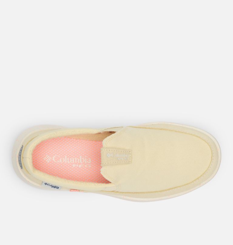 Women's PFG Boatside Shoe, Color: Lemon Wash, Tiki Pink, image 4