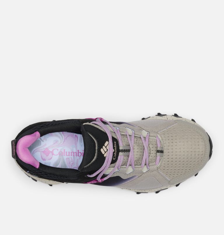 Women's Peakfreak Hera OutDry Shoe, Color: Flint Grey, Berry Patch, image 3