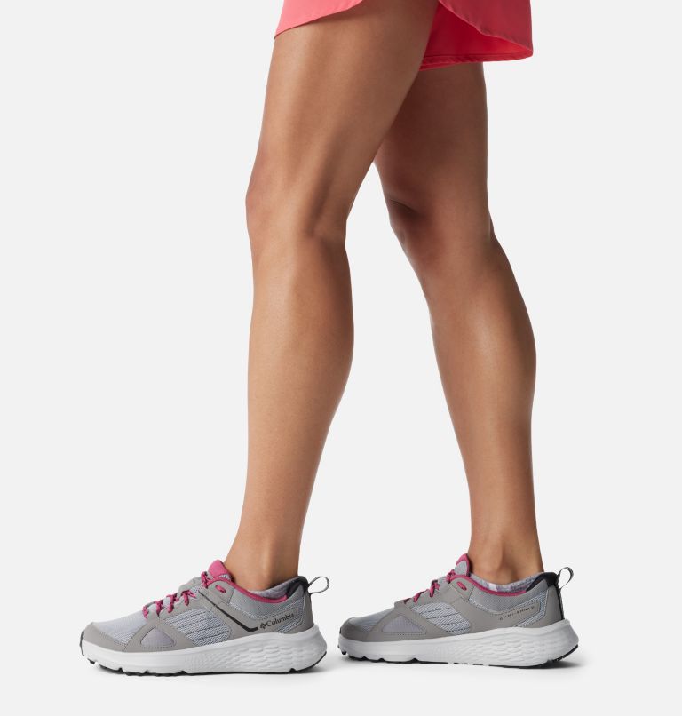 Women's Novo Trail Shoe, Color: Monument, Dark Fuchsia, image 10