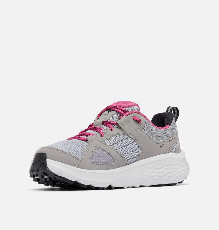 Women's Novo Trail Shoe, Color: Monument, Dark Fuchsia, image 7