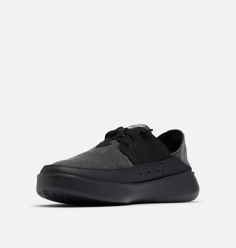 Men's PFG Boatside Relaxed Shoe, Color: Black, Shark, image 6