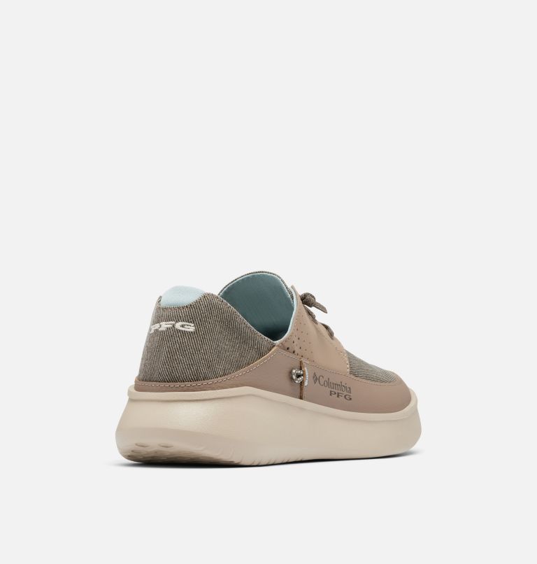 Men's PFG Boatside Relaxed Shoe, Color: Wet Sand, Crushed Blue, image 9