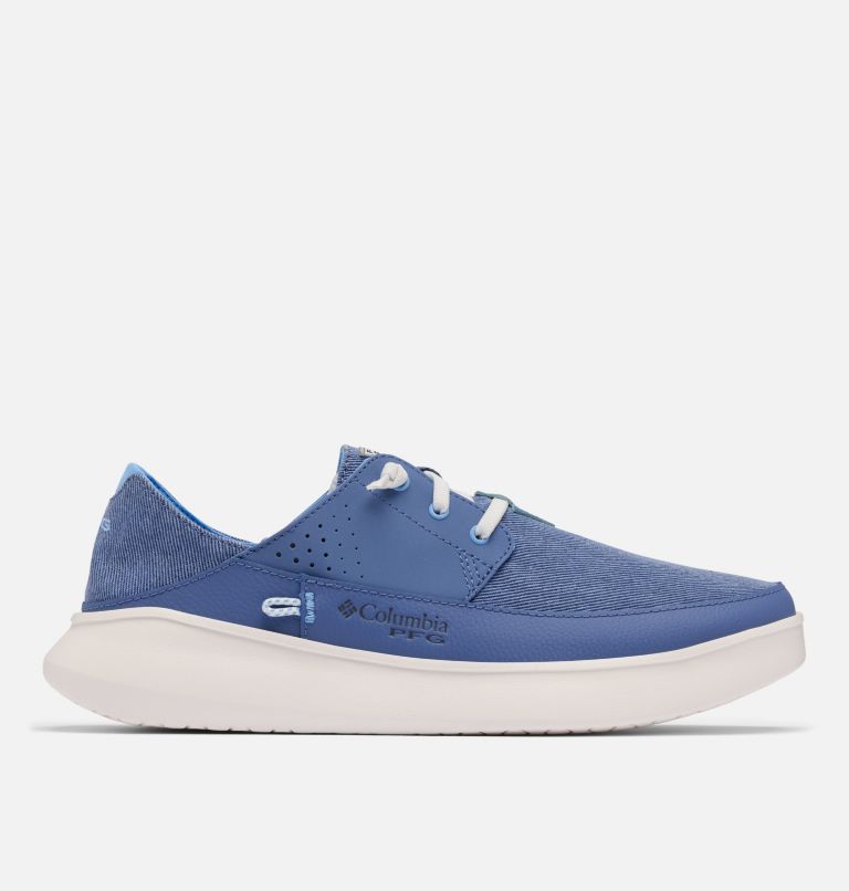 Men's PFG Boatside Relaxed Shoe, Color: Bluebell, White Cap, image 1
