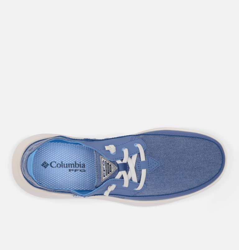 Men's PFG Boatside Relaxed Shoe, Color: Bluebell, White Cap, image 3